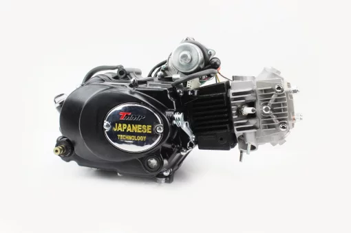 Двигатель мопедный в сборе 125куб (Active)-"механика", чёрный, ДВИГУН, YQ-307057