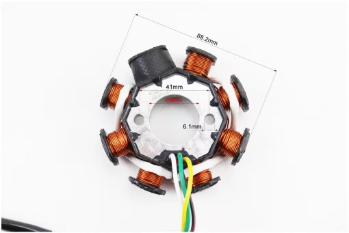 Статор магнето (генератора) (8 котушок роз'єм "мама 3+2") висота 28мм, 125-150сс 4Т, YQ-310305