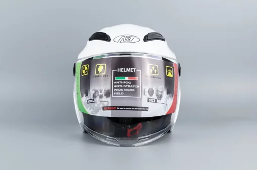 Шлем открытый с очками МТ 606 M, белый, ШОЛОМИ, YQ-360453