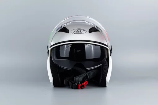 Шлем открытый с очками МТ 606 M, белый, ШОЛОМИ, YQ-360453