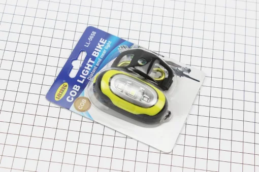 Фонарь универсальный 3 диода, влагозащитный, чёрно-жёлтый LL-5658 (без батареек), ВЕЛОАКСЕСУАРИ, YQ-409346