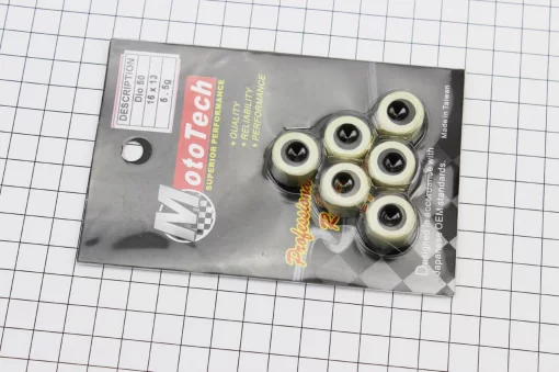 Ролики вариатора 6шт, Honda/GY6 16x13-5,5г, Тайвань, 50-100сс 4Т, YQ-352218