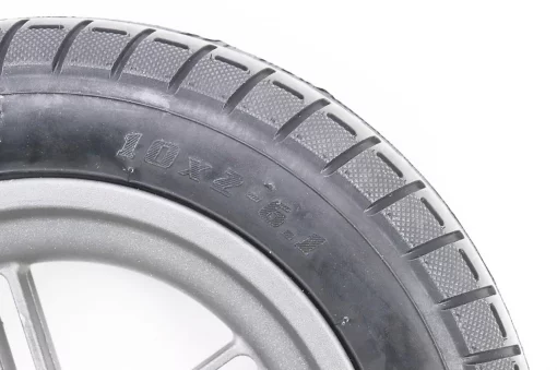 Колесо заднее 10" алюминиевое, пром-подшипники (12х28х8) 6001 2RS, под Disk-brake, Е9 (электросамокат), ЗЧ-ЕЛЕКТРО техніка,