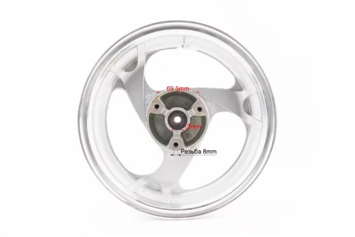 Диск передний литой MT3,50x12 d12мм (диск торм. 3 болта) "3 луча", серый, ДИСКИ, YQ-306048