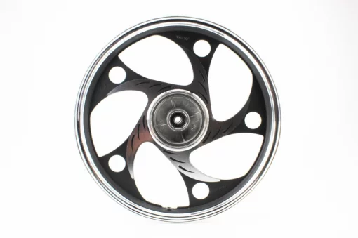 Диск задній литий 17x1,6 ALPHA/ACTIVE "хвиля", чорний (вісь 12мм), ACTIVE, YQ-320431