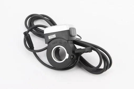 Ручка газа (акселератор) с индикацией, 6 контактов, чёрно-серая (электровелосипед), ЗЧ-ЕЛЕКТРО техніка, YQ-410070