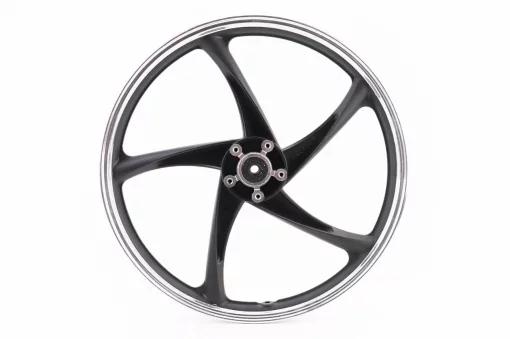 Диск передний литой 17x1,4 ACTIVE "лучи", чёрный "под дисковый тормоз" (ось 12мм), ACTIVE, YQ-320186