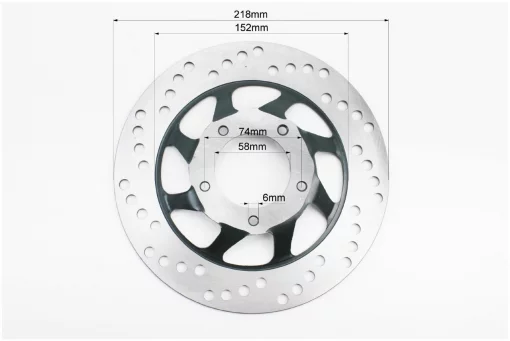Диск тормозной передний, чёрный, ACTIVE, YQ-320445