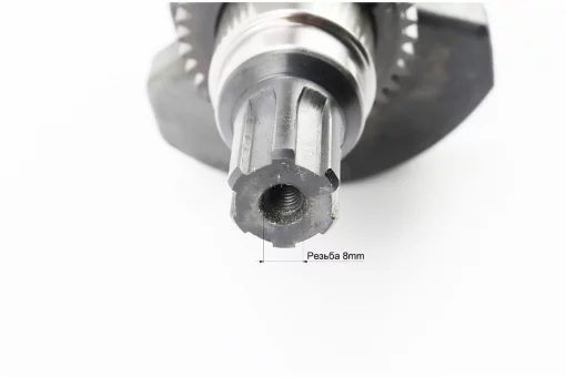 Коленвал 186F (Dшейки-40мм, H-118,0мм) под шлиц+шестерни+подшипник, запрессованный, D178/186F, YQ-602954