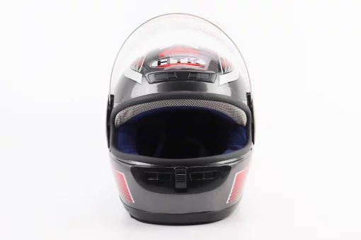 Шлем интеграл с воротом HK-221, серый с рисунком, ШОЛОМИ, YQ-360447