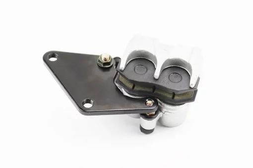 Гальмівний супорт задньої системи (двопоршневий)+колодки тип 2, сріблястий, STORM, YQ-317079