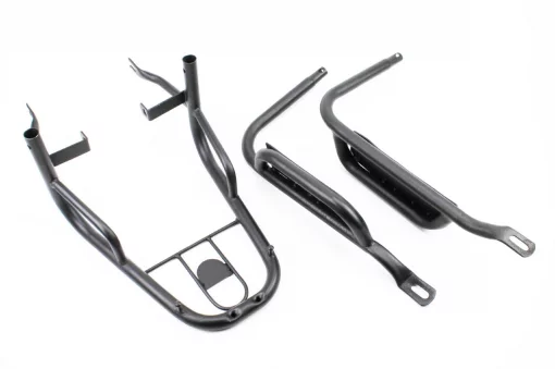 Багажник задний+подножки к-кт "чёрный", ALPHA, YQ-319272