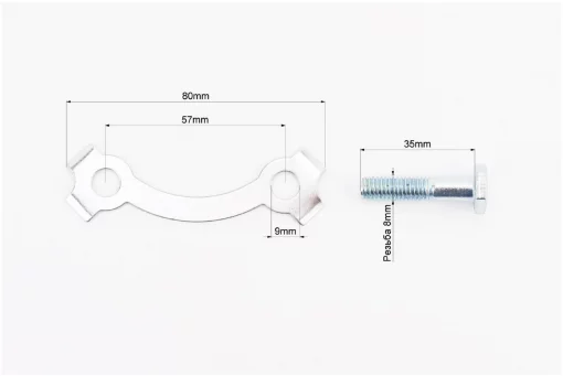Болт кріплення зірки задньої до демпфера к-кт 4шт+шайби (під зірку 4отв.*80мм) CB/CG/Viper-V200N, ЗЧ-МОТО, YQ-321339