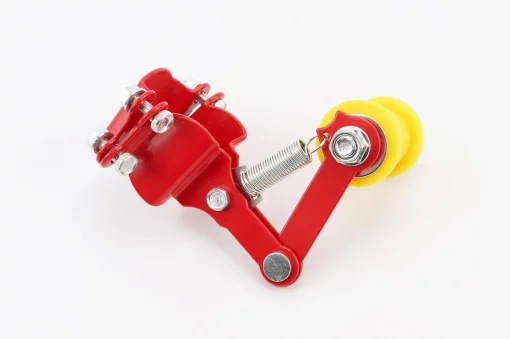 Натяжитель цепи приводной с роликом (универсальный) тип 2, красный, ЗЧ-МОТО, YQ-337684