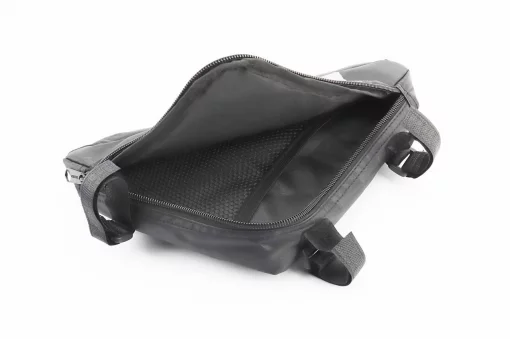 Сумка под раму треугольная 280х220х200мм, крепл. на липучке, влагозащитная, светоотражающие полосы, чёрная, ВЕЛОАКСЕСУАРИ,