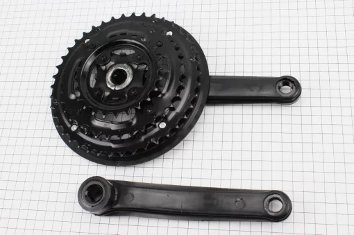 Шатуни "квадрат" 170мм, 42.34.24T MTB, чорні BL 07, ВЕЛОЗАПЧАСТИНИ, YQ-411311