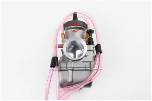 Карбюратор SPORT PWK 34, d-34мм з мех. заслінкою, сірий метал (якісна ), (у картонній упаковці), ЗЧ-МОТО, YQ-324707