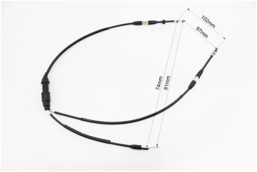 Трос газу подвійний ATV 100 (трос 102/81см; кожух 97/74см), ЗЧ-ATV, YQ-335349