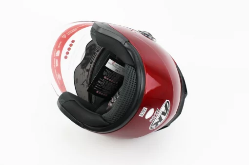 Шлем открытый с очками AK-720, красный, ШОЛОМИ, YQ-330714