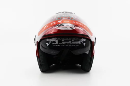 Шлем открытый с очками AK-720, красный, ШОЛОМИ, YQ-330714