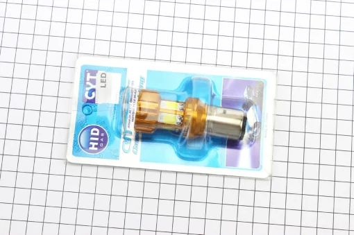 Лампа фари діодна LED-6 BA20D, ЛАМПИ, YQ-354204