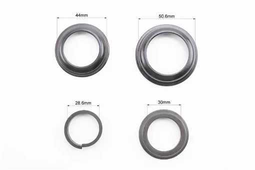 Рулевая колонка 1-1/8"x1-1/4" (44/28,6x50,6/30мм) безрезьбовой вилки, полуинтегрированная, чёрная H-100, ВЕЛОЗАПЧАСТИНИ, YQ-406772