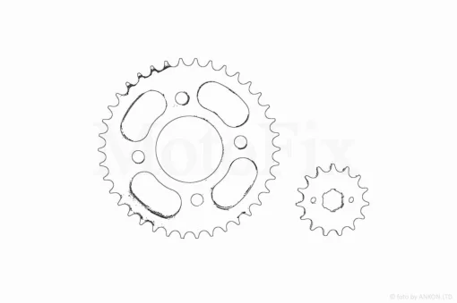 Звезды трансмиссии пара CG125 428-15/38 "LIPAI", QT-000053