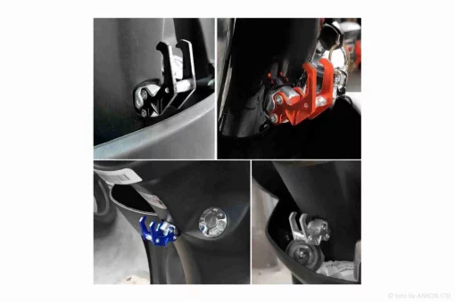 Крюк багажний здвоєний "HR" (червоний) , QT-007410