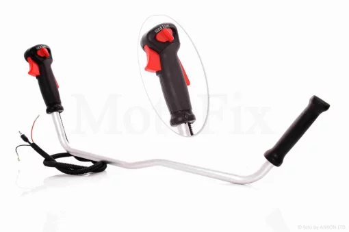 Ручка керма коси права (газу) +кермо (вузька клавіша) (пара), QT-004022