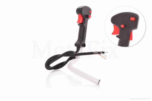 Ручка керма коси права (газу) +кермо (широка клавіша) #1, QT-004040