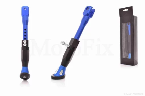 Підніжка стоянкова бічна універсальна, стайлінгова, алюміній, синя , QT-004150