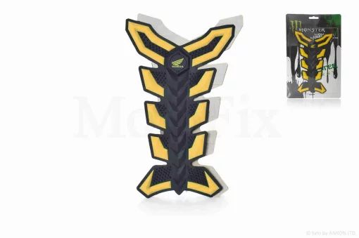 Наклейка на бак "MONSTER" жовта #4 #уцінка, QT-004210