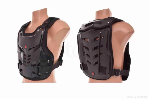 Мотозащита черепаха "SCOYCO" #AM05, XL, черная, полипропилен, QT-004802