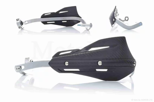 Защита рук на руль (пара) мото #33 "FHS" (черная), QT-013469