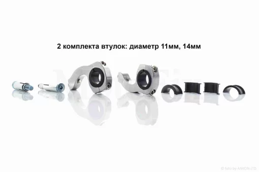 Захист рук на кермо (пара) мото #14 "FHS" (жовтий), QT-012209