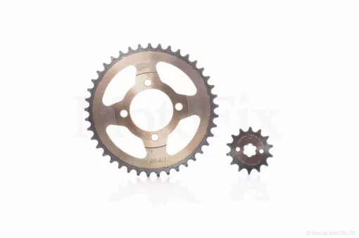 Зірки трансмісії пара Delta 420H-14/41 +ланцюг 98L "FUKUMERU", QT-004765