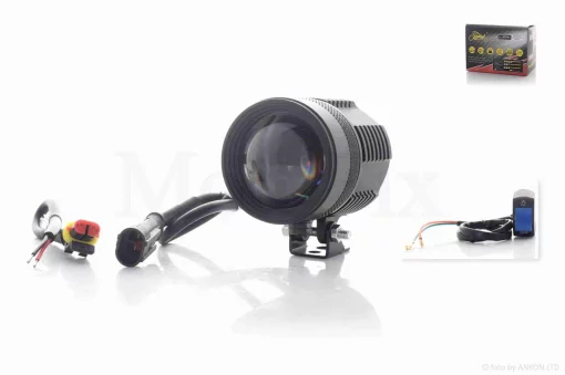 Фара додаткова діодна, кругла, D56, 1 діод, лінза #PRO, QT-004793