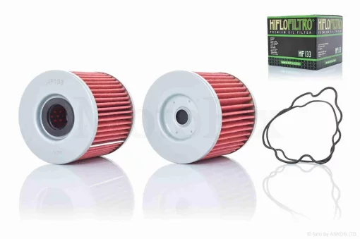 Фильтр масляный мото HF133 +прокладки D72/H64 "HIFLO" ТАЙЛАНД, QT-005122
