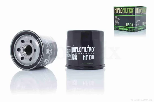 Фільтр масляний мото HF138 чорний D68/H65 "HIFLO" ТАЙЛАНД, QT-005140
