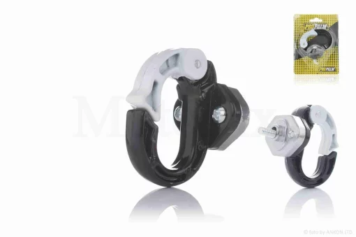 Гачок багажний з карабіном (чорно-білий) , QT-005532