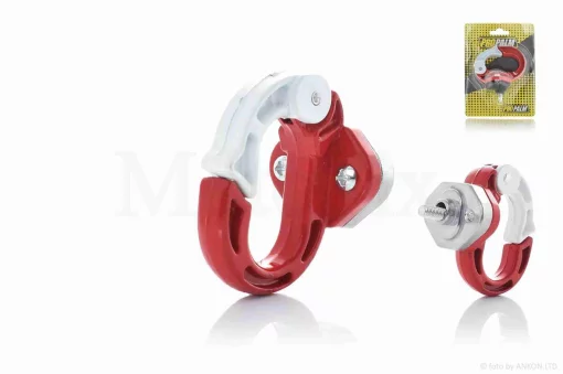 Крюк багажний з карабіном (червоно-білий) , QT-005536