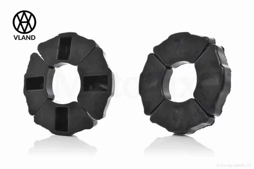 Гумки демпферні колеса Delta силікон, чорні "VLAND", QT-015076