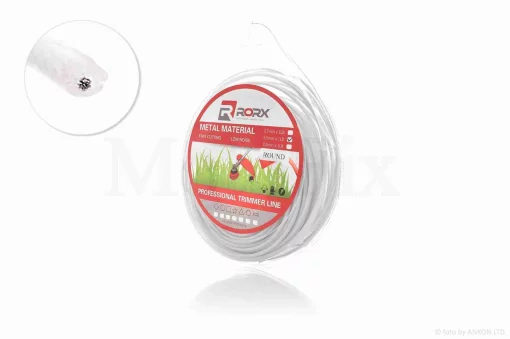 Леска косы (бухта) армированная (сталь) 3.0mm круг 40m "RORX", QT-005593