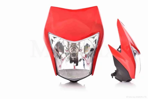 Обтекатель с фарой HONDA XL150L красный (35/35W), QT-005623