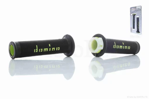 Грипси (ручки керма) універсальні #5 "DOMINO" (чорно-салатові), QT-022137