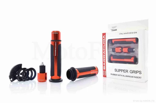 Грипси (ручки керма) універсальні "BARRACUQA" #HP6 (помаранчеві), QT-022147