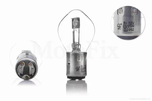 Лампа фари H6 (BA20D) 12V 25/25W груша #OEM, QT-016012