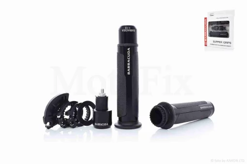 Грипси (ручки керма) універсальні "BARRACUQA" #HP6 (чорні), QT-022175