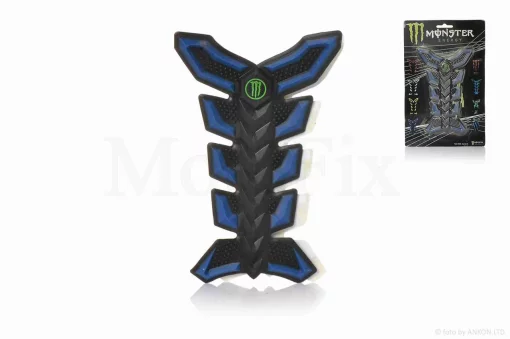Наклейка на бак "MONSTER" синя #5 #уцінка, QT-005775