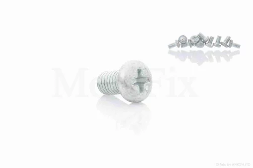 Винт M5 L8 с закругленной головкой, крест (10шт, хром), QT-010658